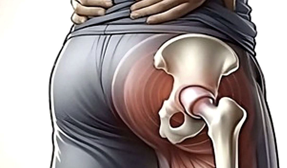 Ilustrace kyčlí a pánve